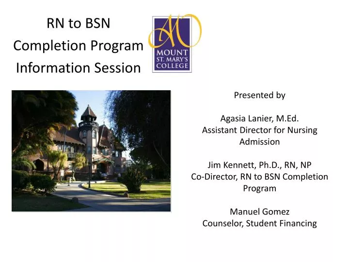 rn to bsn completion program information session