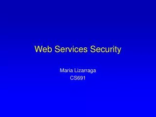 Web Services Security