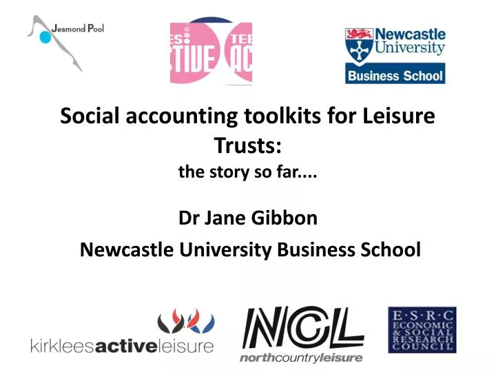social accounting toolkits for leisure trusts the story so far
