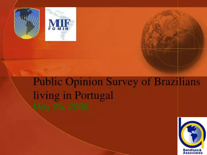 public opinion survey of brazilians living in portugal