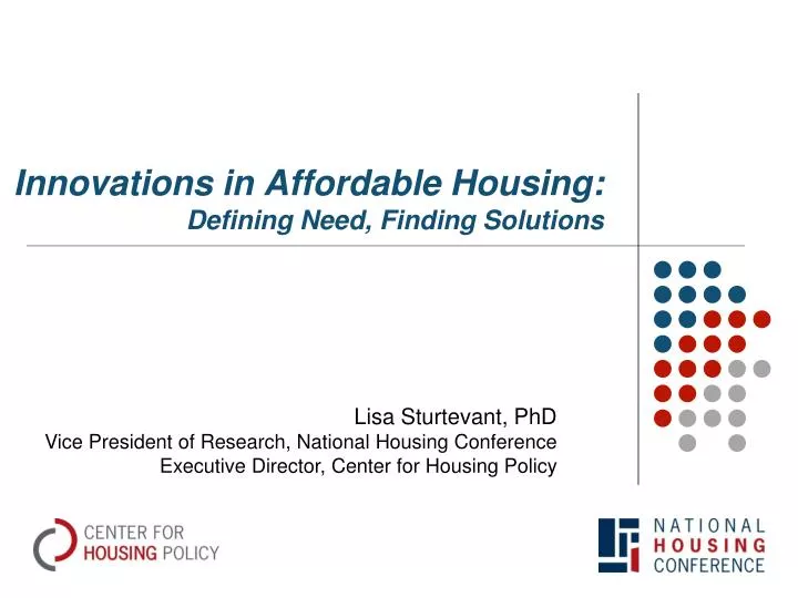 innovations in affordable housing defining need finding solutions