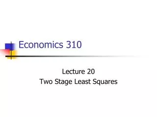 Economics 310