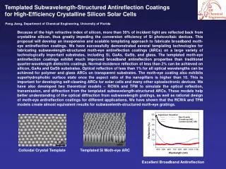 Templated Subwavelength-Structured Antireflection Coatings