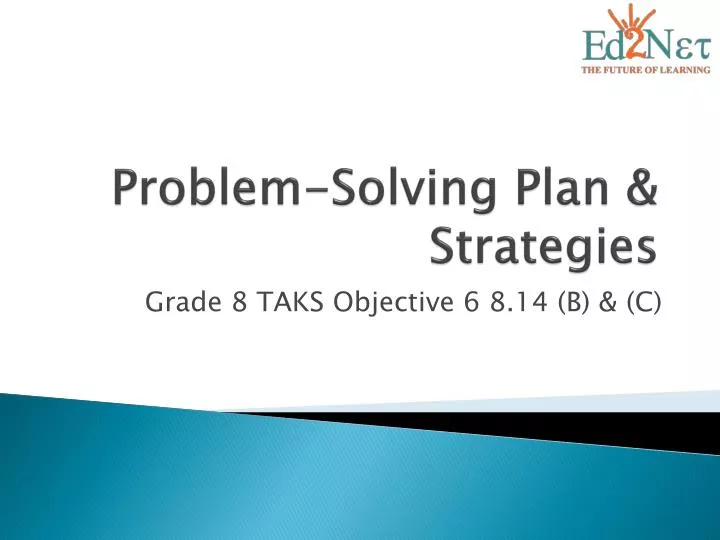problem solving plan strategies