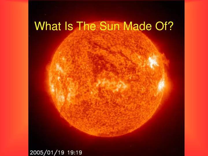 what is the sun made of