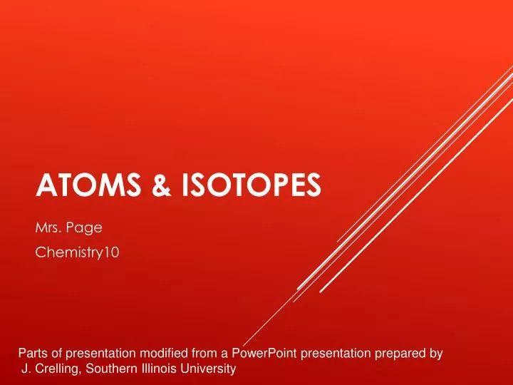 atoms isotopes