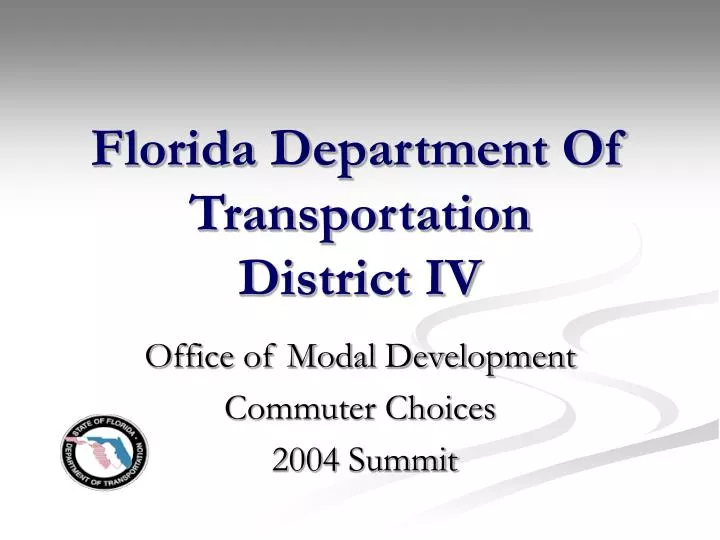 florida department of transportation district iv