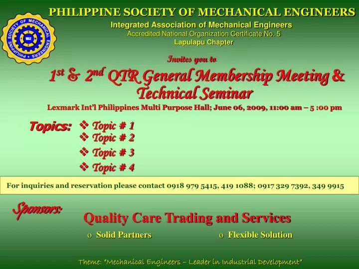 philippine society of mechanical engineers