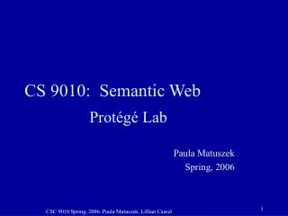 CS 9010: Semantic Web