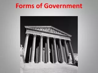 Forms of Government