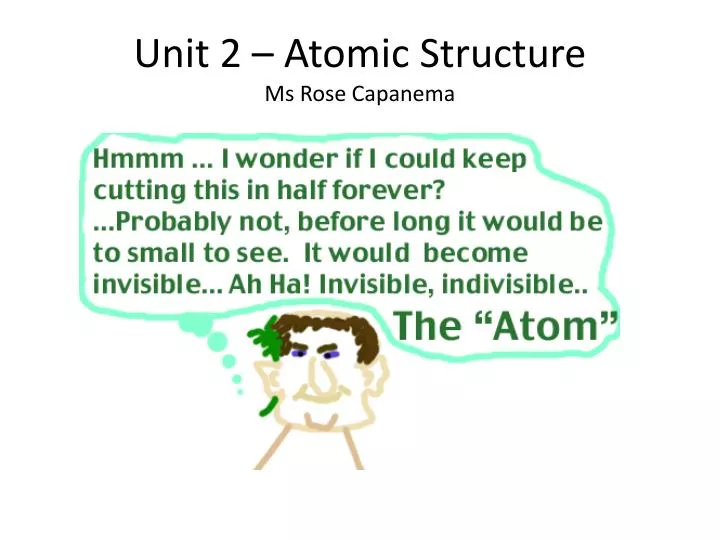 unit 2 atomic structure ms rose capanema