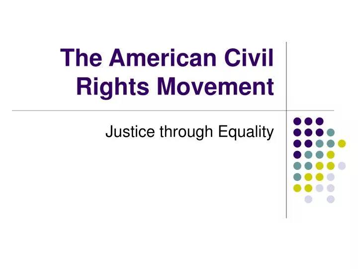 the american civil rights movement