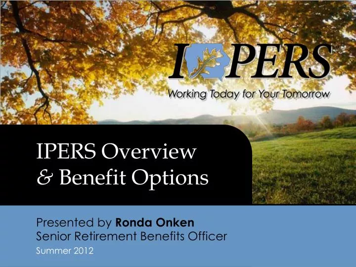 ipers overview benefit options