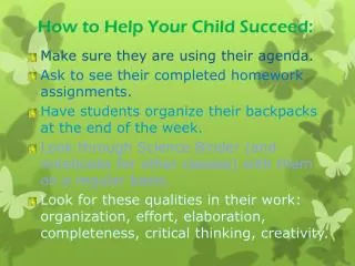 How to Help Your Child Succeed: