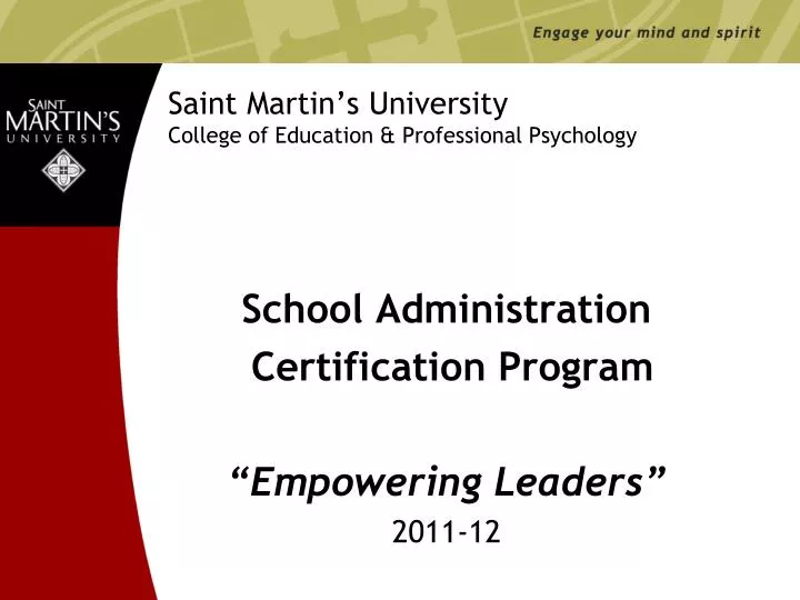 saint martin s university college of education professional psychology