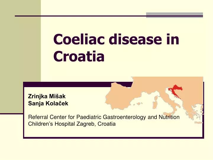 coeliac disease in croatia