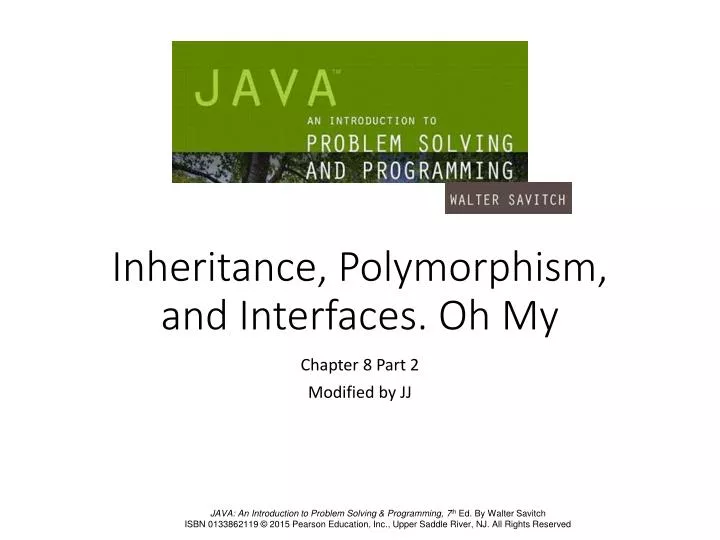 inheritance polymorphism and interfaces oh my