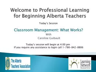 Welcome to Professional Learning for Beginning Alberta Teachers