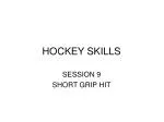 HOCKEY SKILLS - slide 1