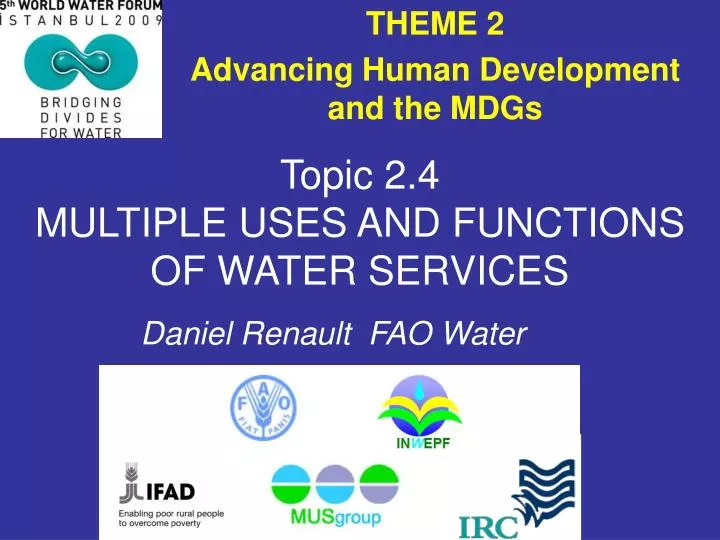 topic 2 4 multiple uses and functions of water services
