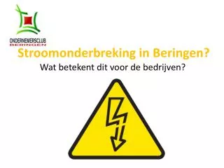 stroomonderbreking in beringen