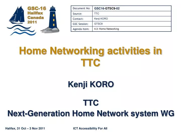 home networking activities in ttc