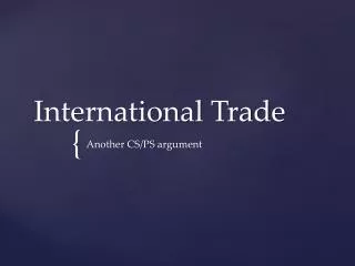 International Trade