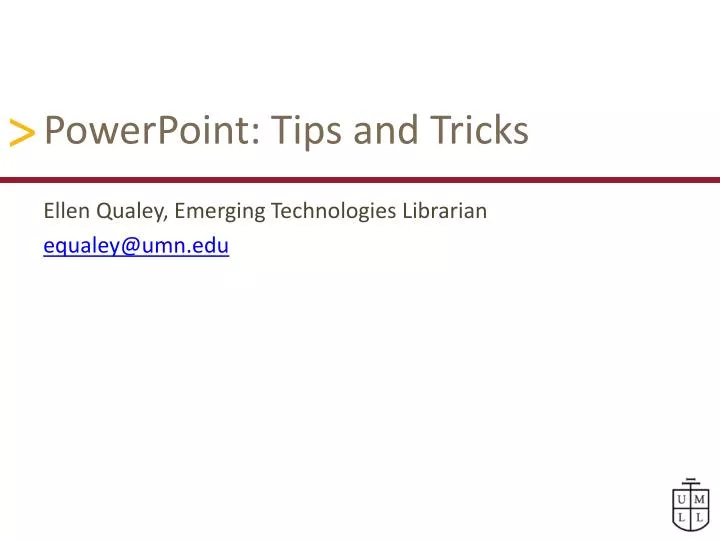powerpoint tips and tricks