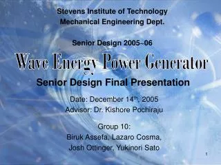 Senior Design Final Presentation