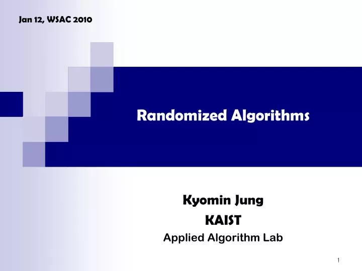 randomized algorithms