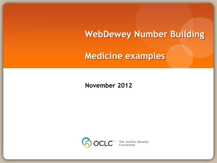 webdewey number building medicine examples