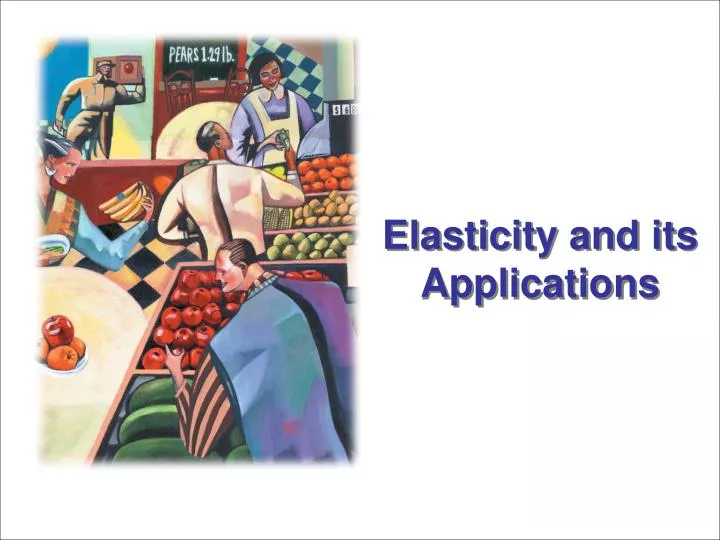 elasticity and its applications