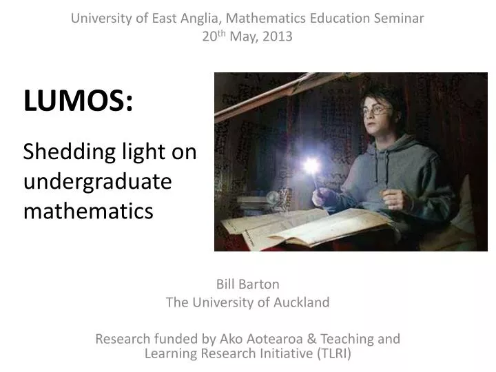 shedding light on undergraduate mathematics