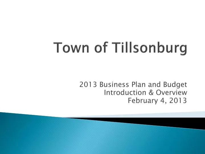 town of tillsonburg