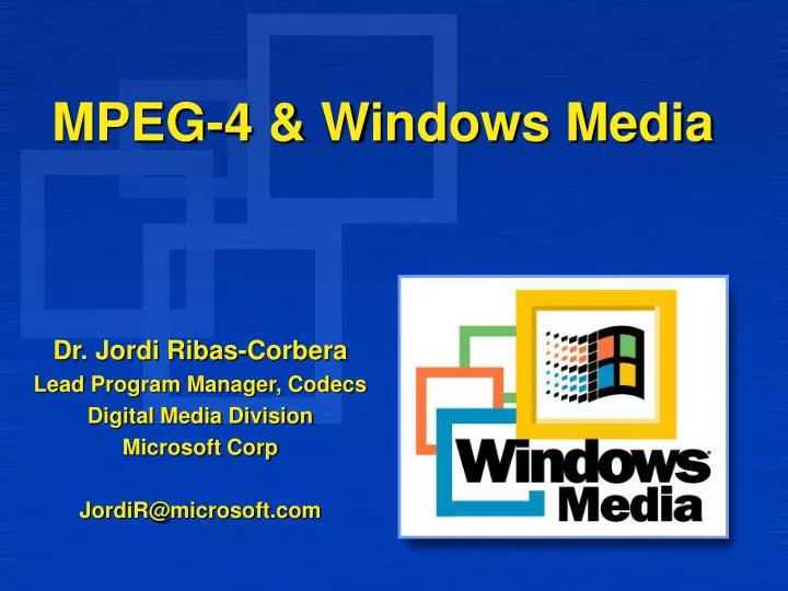 mpeg 4 windows media