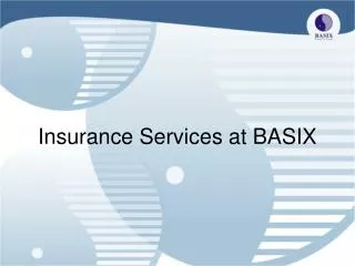 Insurance Services at BASIX