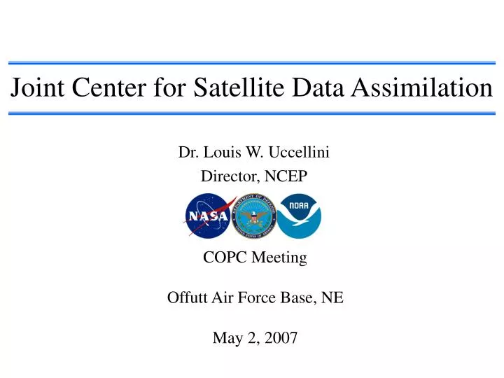 joint center for satellite data assimilation