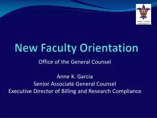 new faculty orientation