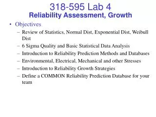 Reliability Assessment, Growth