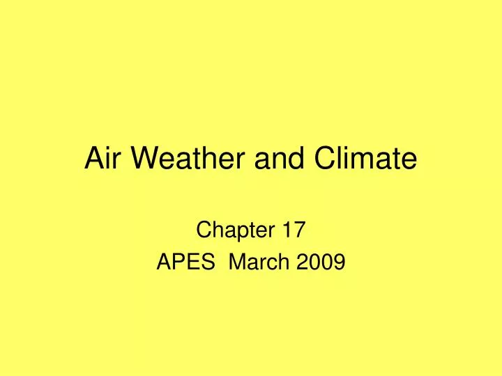 air weather and climate