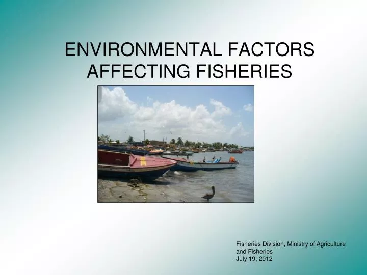 environmental factors affecting fisheries