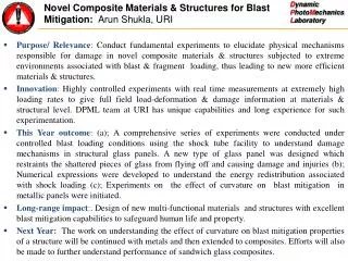 Novel Composite Materials &amp; Structures for Blast Mitigation: Arun Shukla, URI
