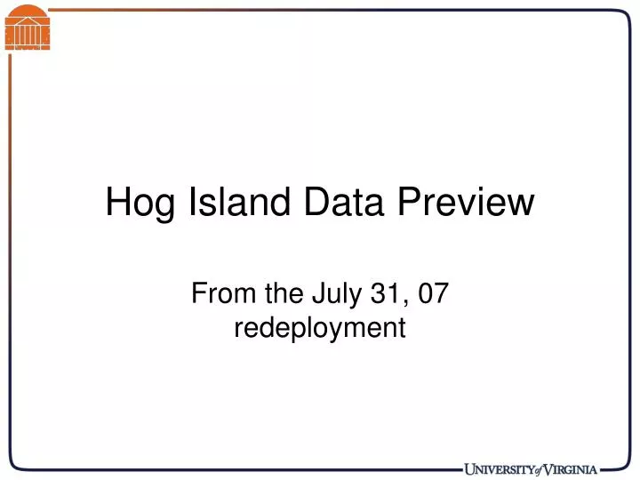 hog island data preview