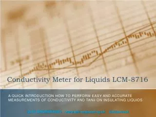 Conductivity Meter for Liquids LCM-8716