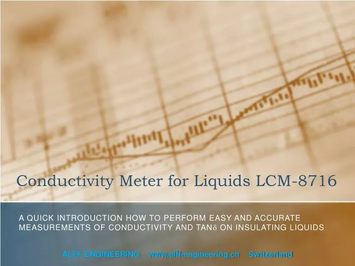 conductivity meter for liquids lcm 8716