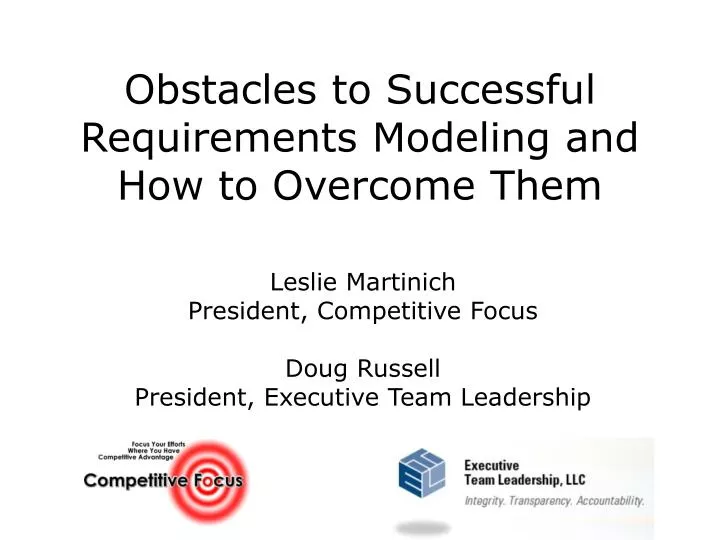 obstacles to successful requirements modeling and how to overcome them