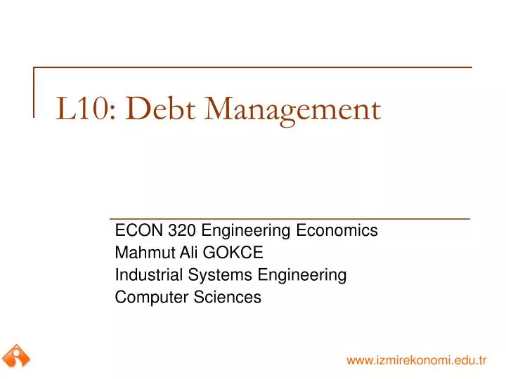 l10 debt management