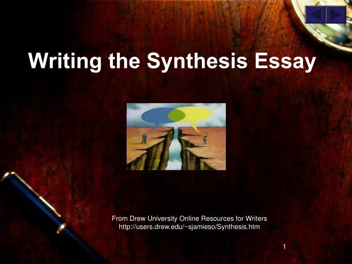 writing the synthesis essay