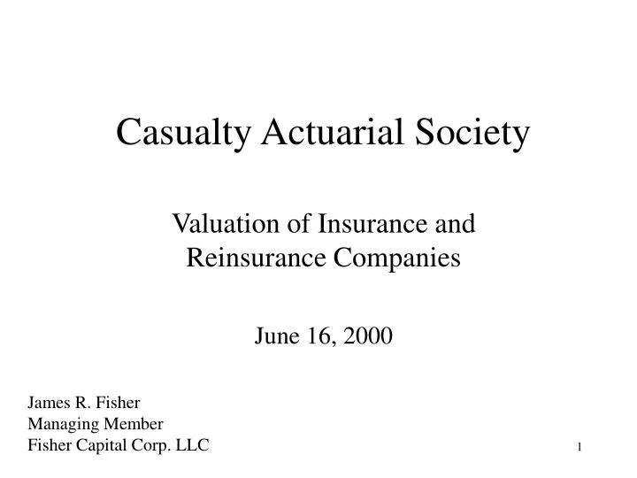 casualty actuarial society