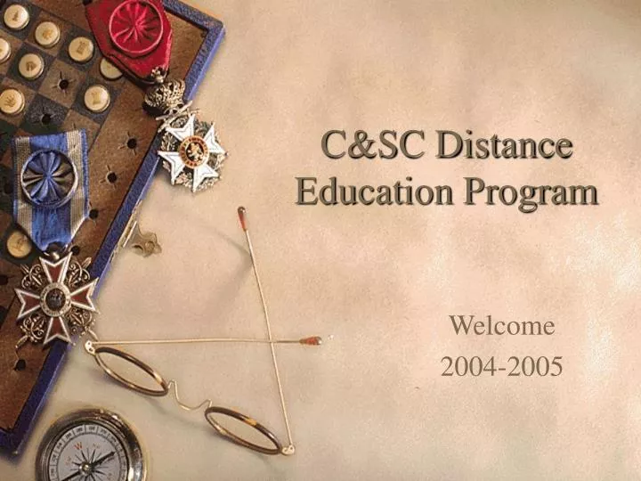 c sc distance education program